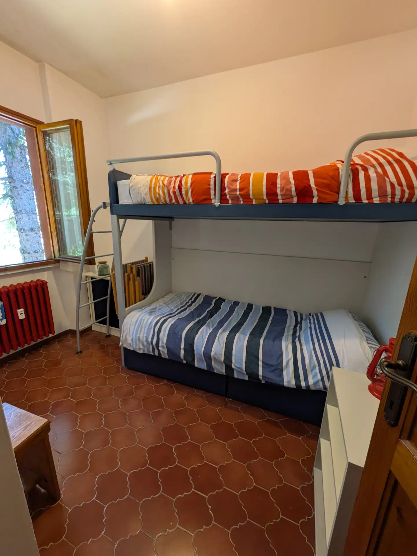 Camera con letto a castello